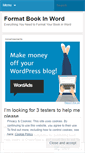 Mobile Screenshot of formatbookinword.com